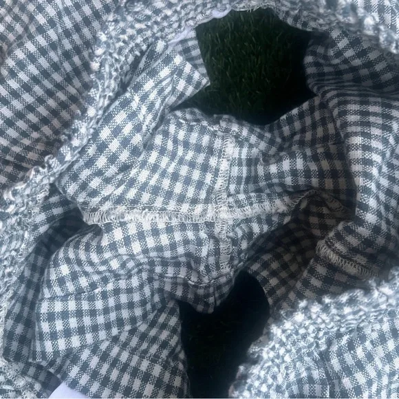 Reformation Réformation Mila Linen Shorts Women’s Medium Blue and White - Picture 6 of 7